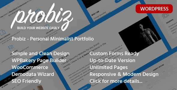 Probiz – Portfolio WordPress Theme