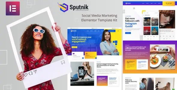 Sputnik – Social Media Marketing Elementor Template Kit