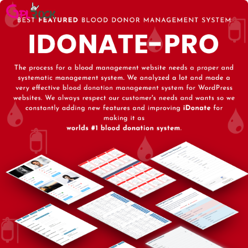 IDonatePro - Blood Donation, Request And Donor Management WordPress Plugin