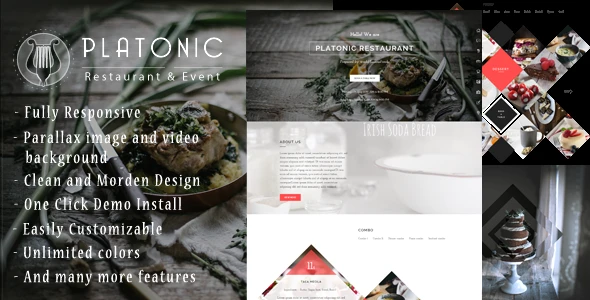 Platonic – Restaurant & Event WordPress Theme