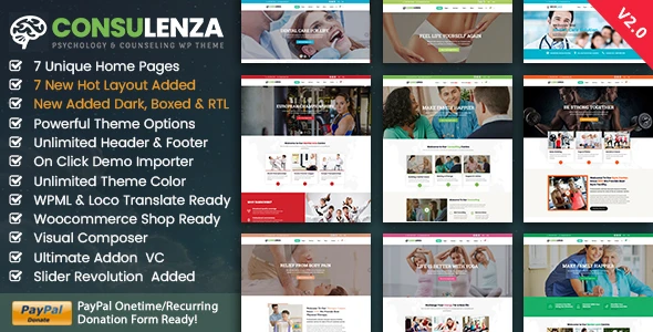 Consulenza – Counseling Therapy WordPress Theme