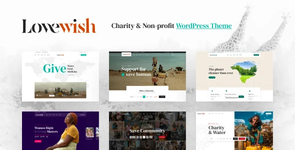 Lovewish – Nonprofit & Charity WordPress Theme