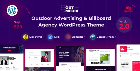 Outmedia – Outdoor Advertising & Billboard Agency WordPress Theme