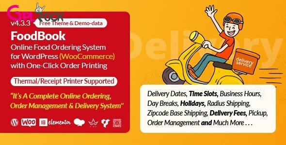 FoodBook Multi-delivery Fees Add-on