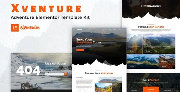 Xventure – Travel Elementor Template Kit