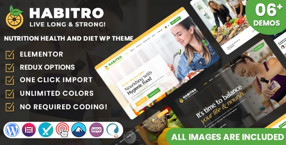 Habitro – Nutrition Health and Diet WordPress Theme