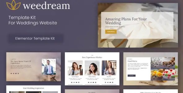 Weedream – Wedding Elementor Template Kit