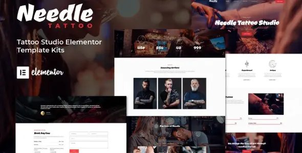 Needle – Tattoo Studio Elementor Template Kit