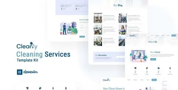 Cleanly – Cleaning Service Elementor Template Kit