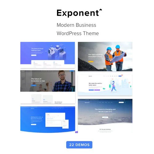Exponent – Modern Multi-Purpose Business WordPress theme