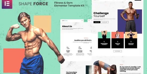 Shape Force – Fitness & Gym Elementor Template Kit