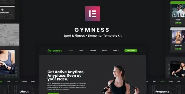 Gymness – Sport & Fitness Elementor Template Kit