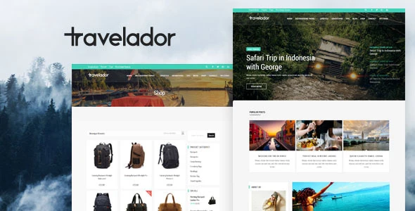 Travelador – Blog Tourism & WooCommerce Shop Theme
